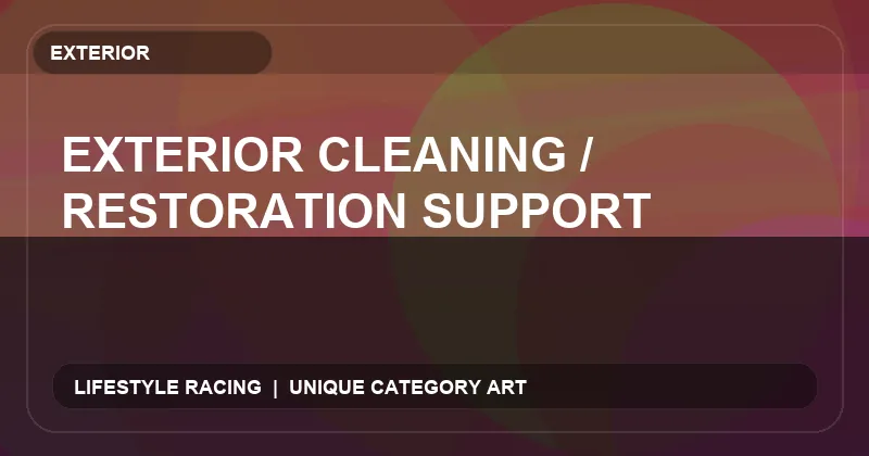 Exterior Cleaning / Restoration Support